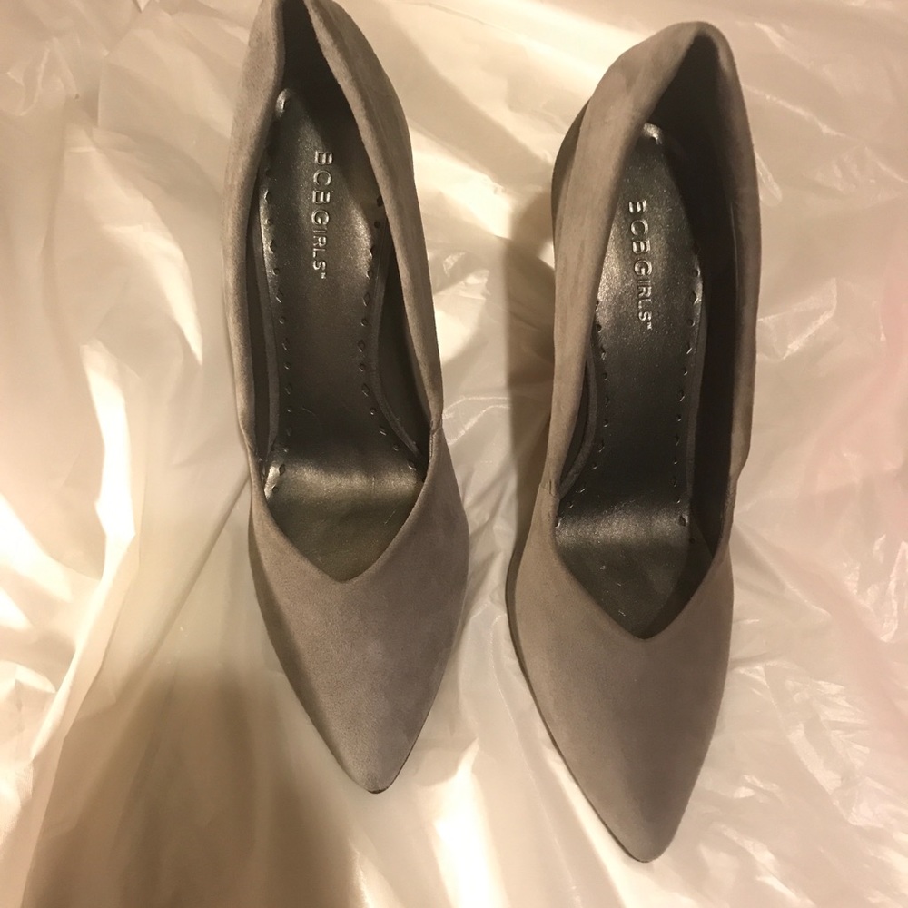 BCBGirls Grey suede bootie
